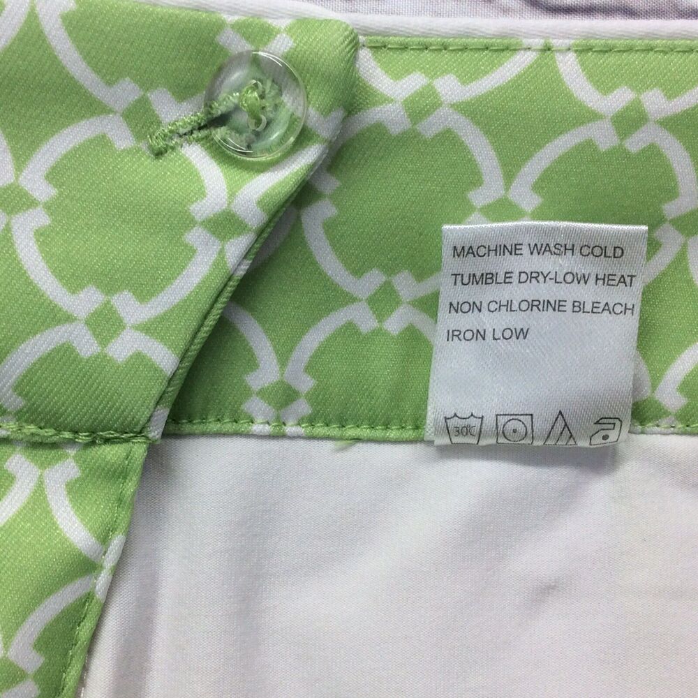 Tail White Label Golf Skort Women's Size 12 Green/White Lattice Print Athleisure - Picture 8 of 10